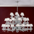 Candelabru clasic crom36xE14/40W, KristallDesign LU 2144/18+12+6 Chrom Orion